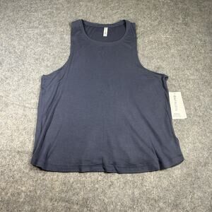 Athleta Well Rested Ribbed Sleep Tank Women’s XL Blue Athleisure Stretch